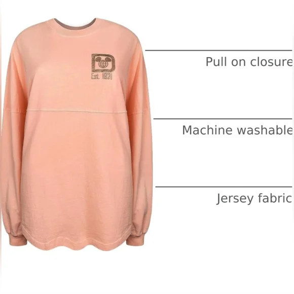 Disney Parks Womens Long Sleeve Spirit Jersey - Picture 3 of 5